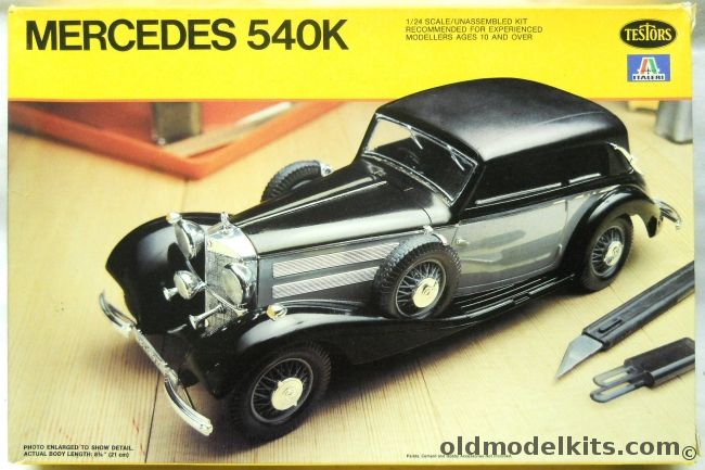 Testors 1/24 Mercedes 540K Kompressor, 831 plastic model kit