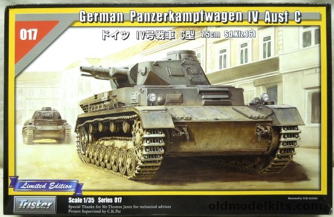 Tristar 1/35 German Panzerkampfwagen IV Ausf C - Limited Edition, 35017 plastic model kit