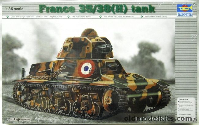 Trumpeter 1/35 France 35/38(H) Tank, 00351 plastic model kit