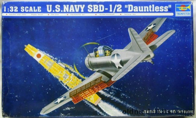 Trumpeter 1/24 SBD-1/2 Dauntless - (SBD-1 / SBD-2) US Navy, 02241 plastic model kit