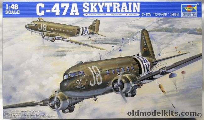 Trumpeter 1/48 C-47A Skytrain, 02828 plastic model kit