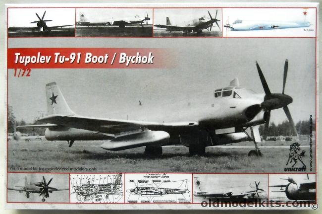 Unicraft 1/72 Tupolev Tu-91 Boot / Bychok plastic model kit