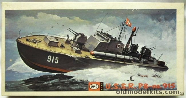 UPC 1/87 USSR Patrol Torpedo Boat PT8 No. 915 Motorized, 5008-100 plastic model kit
