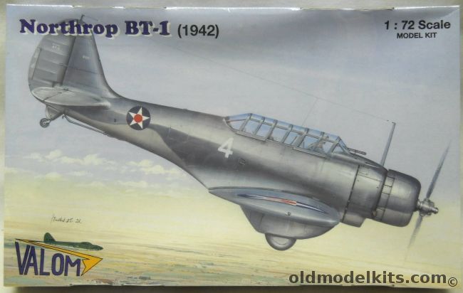 Valom 1/72 Northrop BT-1 - 1942, 72046 plastic model kit