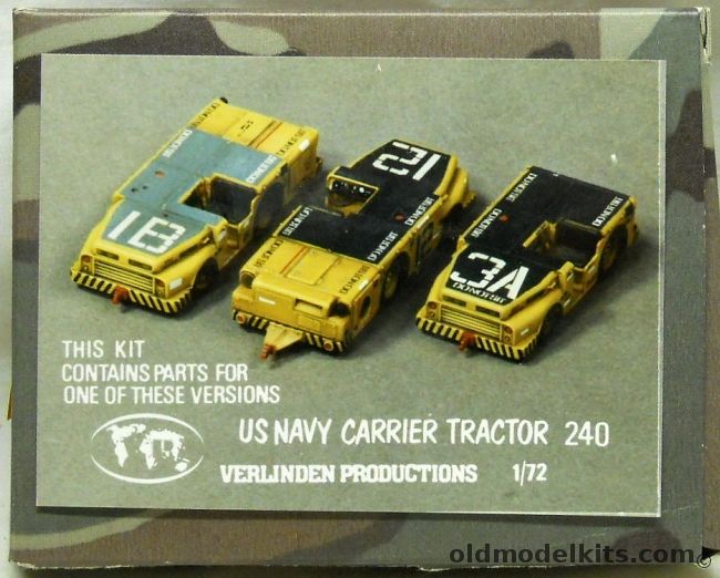Verlinden 1/72 US Navy Carrier Tractor - Build One Of The Three Versions Shown, 240 plastic model kit