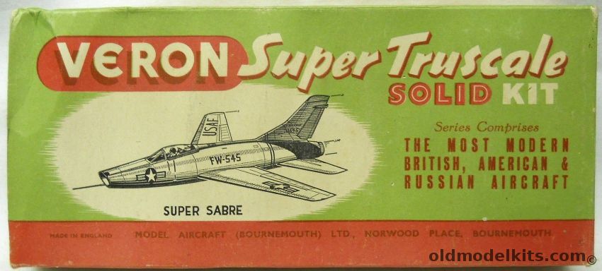 Veron 1/72 Super Sabre F-100 - Solid Airplane Model plastic model kit