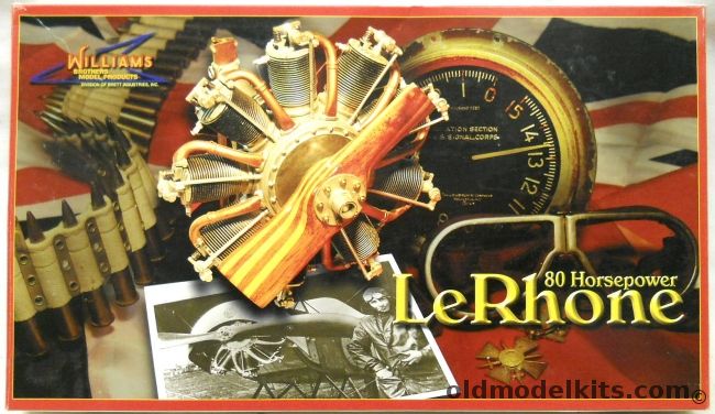 Williams Brothers 1/6 Le Rhone Rotary Aircraft Engine, 0040 plastic model kit