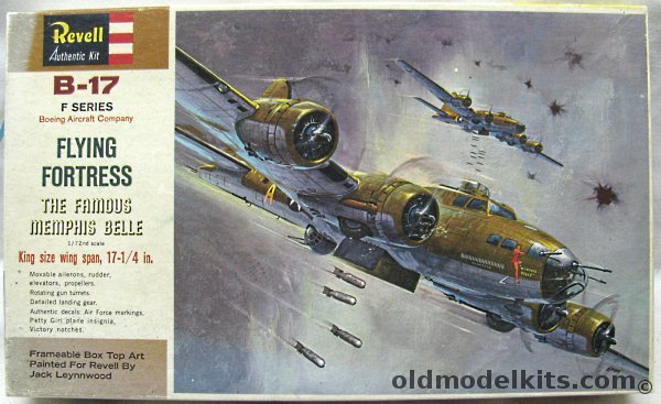 Revell 1/72 B-17F Flying Fortress Memphis Belle, H201-198 plastic model kit