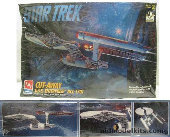 Amt 1 650 Star Trek Cut Away Uss Enterprise Ncc 1701 With Interior 8790