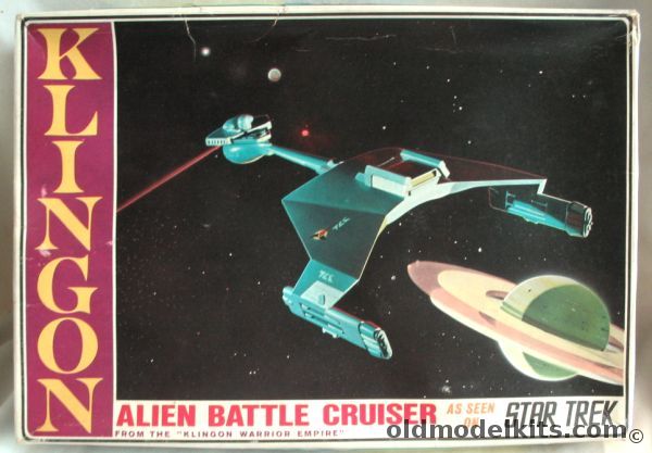 Star Trek Vintage 1970s AMT Klingon Battle Cruiser Model Kit S952 Factory Sealed 