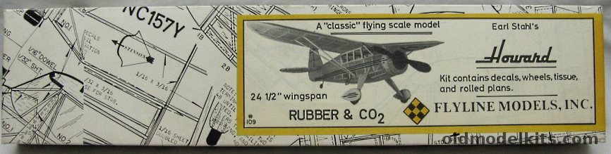 Flyline Models Earl Stahls Howard - 24.5 inch Wingspan for Rubber
