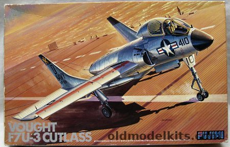 Fujimi 1/72 Vought F7U-3 Cutlass - VF-124 (129592/D410) - VF-124 (129601/D415) - VC-3 - VX-3, H-10 plastic model kit