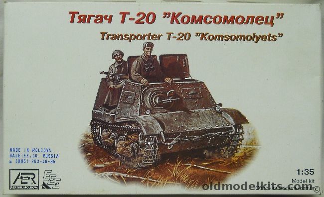 AER 1/35 T-20 Komsomolyets Transporter, 3504 plastic model kit
