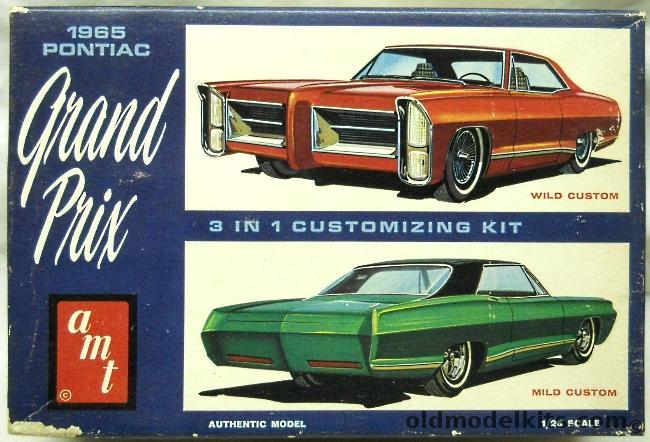 AMT 1/25 1965 Pontiac Grand Prix 2 Door HT 3 in 1 - Stock Or Stock Road Test Car / Drag / Mild or Wild Custom, 6655-200 plastic model kit
