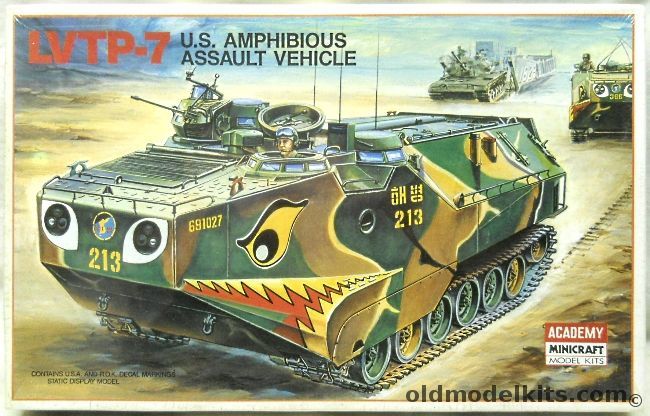 Academy 1/35 LVTP-7 US Amphibious Assault Vehicle, 1344 plastic model kit