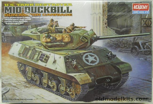 Academy 1/35 M-10 Duckbill Tank Destroyer Gun Motor Carriage, 1397 plastic model kit