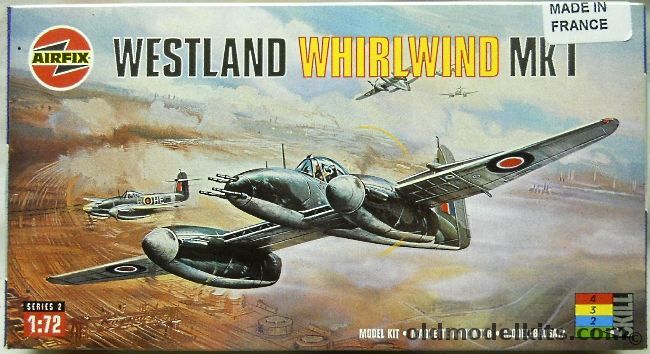 Airfix 1/72 Westland Whirlwind Mk.1 - 137 Sqn RAF presented by Mr & Mrs Ellis of Fiji June 1942, 02064 plastic model kit