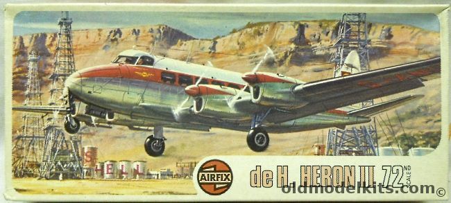 Airfix 1/72 Shell D.H. Heron II, 03001-2 plastic model kit