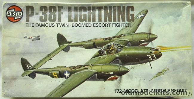 Airfix 1/72 Lockheed P-387F Lightning - 347th FG Guadalcanal 1943 / 14th FG Algeria 1942, 03018-0 plastic model kit