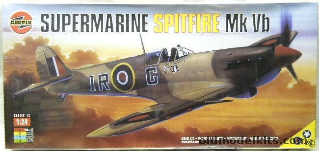 Airfix 1/24 Supermarine Spitfire MkVb - RAF or USAAF, 12005 plastic model kit