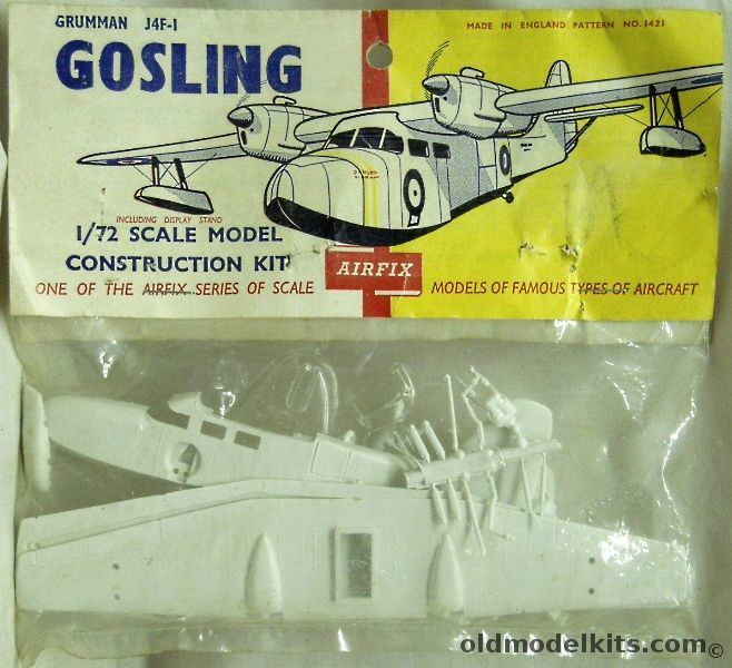 Airfix 1/72 Grumman J4F Gosling/Widgeon - Bagged, 1421 plastic model kit