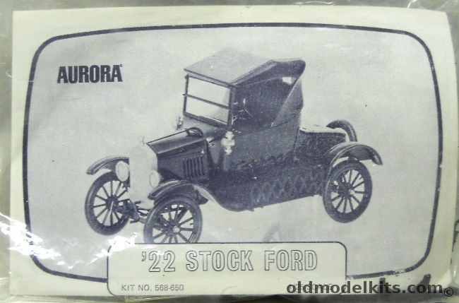 Aurora 1/25 1922 Ford Model T - Bagged, 568-650 plastic model kit