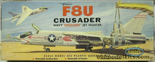 Aurora 1/50 F8U Crusader (F-8), 119-130 plastic model kit