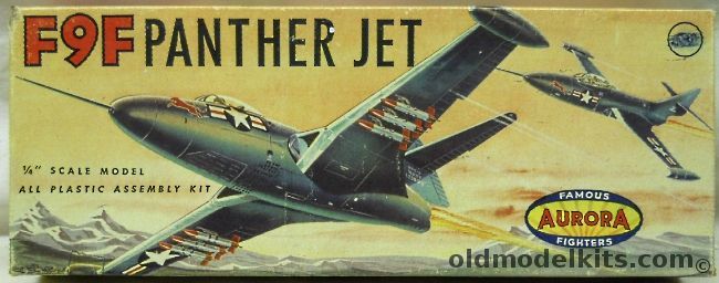 Aurora 1/49 Grumman F9F Panther Jet, 22-79 plastic model kit