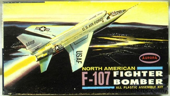 Aurora 1/117 North American F-107 - Fighter Bomber, 295-39 plastic model kit