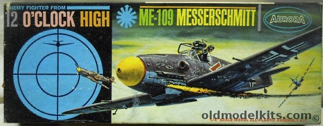 Aurora 1/48 12 O'Clock High Messerschmitt Me-109 - (Bf-109), 343-79 plastic model kit