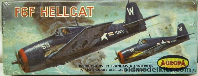Aurora 1/43 F6F Hellcat, 40-130 plastic model kit