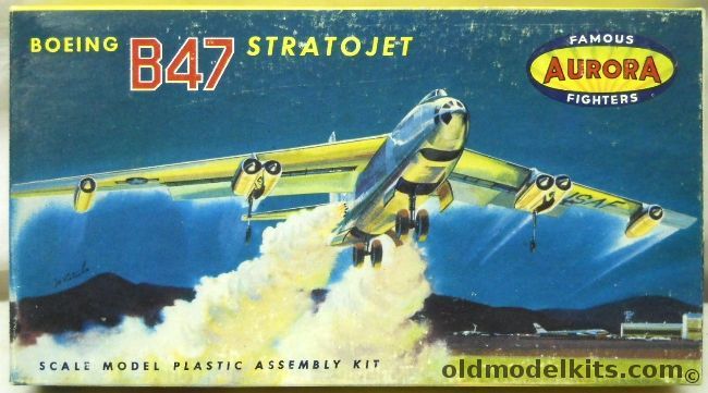 Aurora 1/180 B-47 Stratojet Famous Fighters Issue, 493-49 plastic model kit