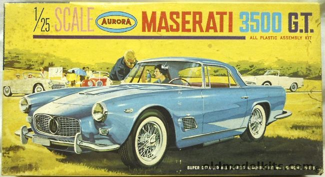 Aurora 1/25 Maserati 3500 GT, 564-198 plastic model kit