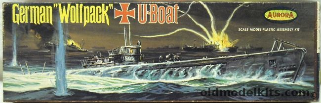 Aurora 1/209 German Wolfpack U-Boat U-505, 716-130 plastic model kit