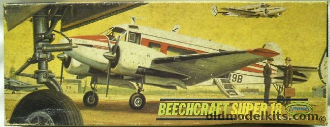 Aurora 1/60 Beechcraft Super 18 - Larger Scale Issue, 83-79 plastic model kit