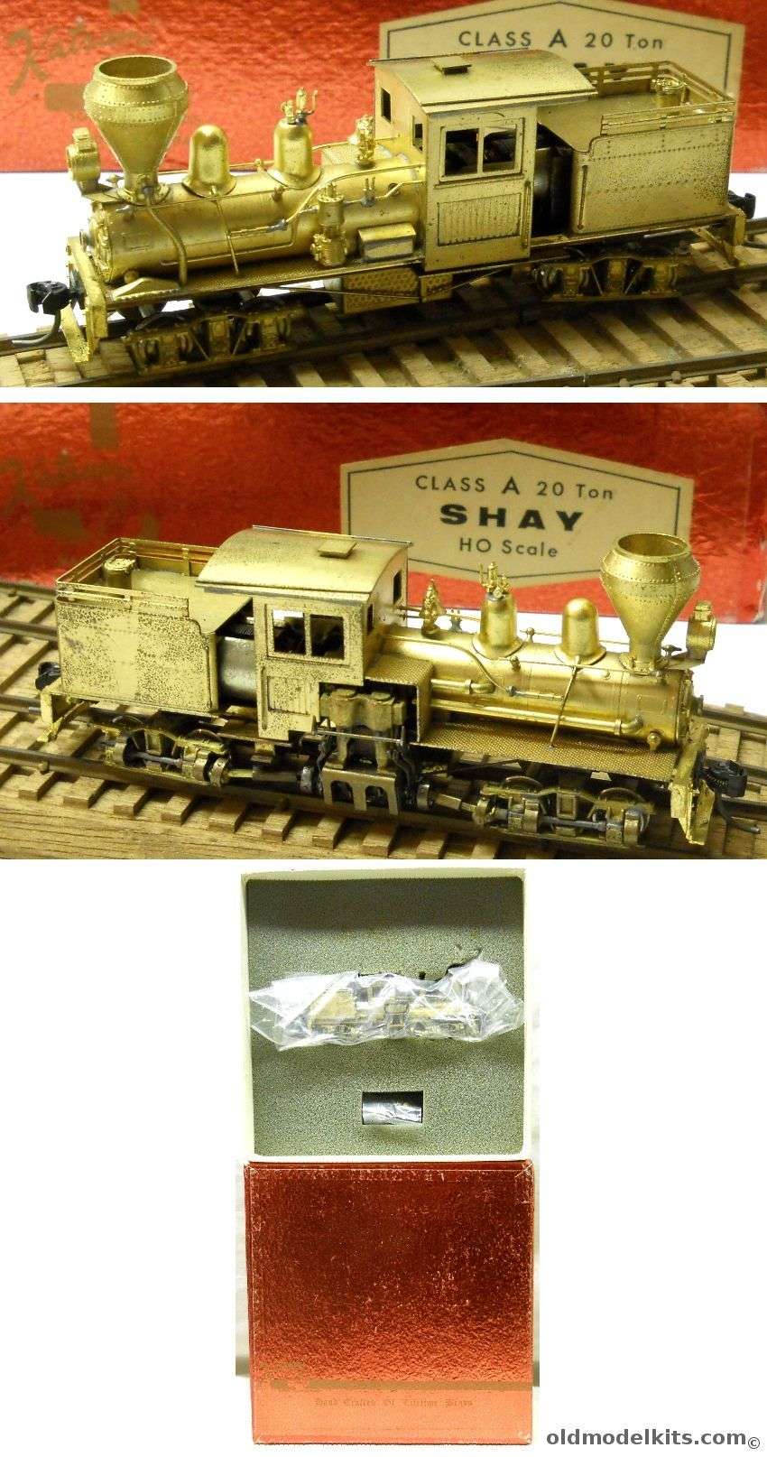 Balboa 1/87 Class A 20 Ton Shay Brass Locomotive Katsumi HO Scale plastic model kit