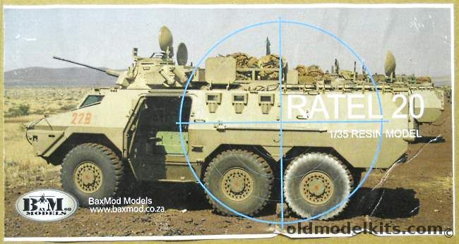 BaxMod 1/35 Ratel 20 ICV Infantry Combat Vehicle - Pre or Post 1988 Versions plastic model kit