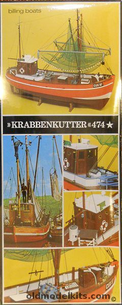 Billing Boats Krabbenkutter Fishing Ship - 21.6 Inches Long For R/C or Display, 474 plastic model kit