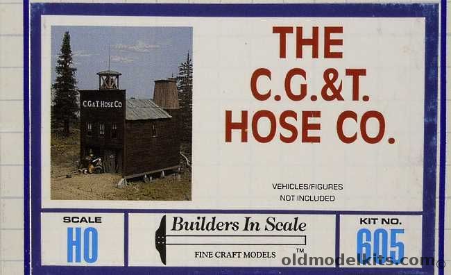 Builders In Scale 1/87 The C.G.&T. Hose Co. - (CG&T Hose Company) - HO Craftsman Model, 605 plastic model kit