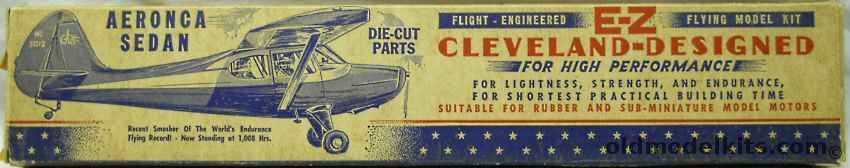 Cleveland Aeronca Sedan and SF40 Aeronca C-3 Printwood and Plans, E-Z117 plastic model kit