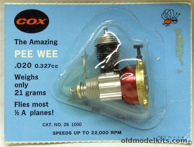 Cox Pee Wee .020 Gas Engine - Never Used NOS, 28-1000 plastic model kit