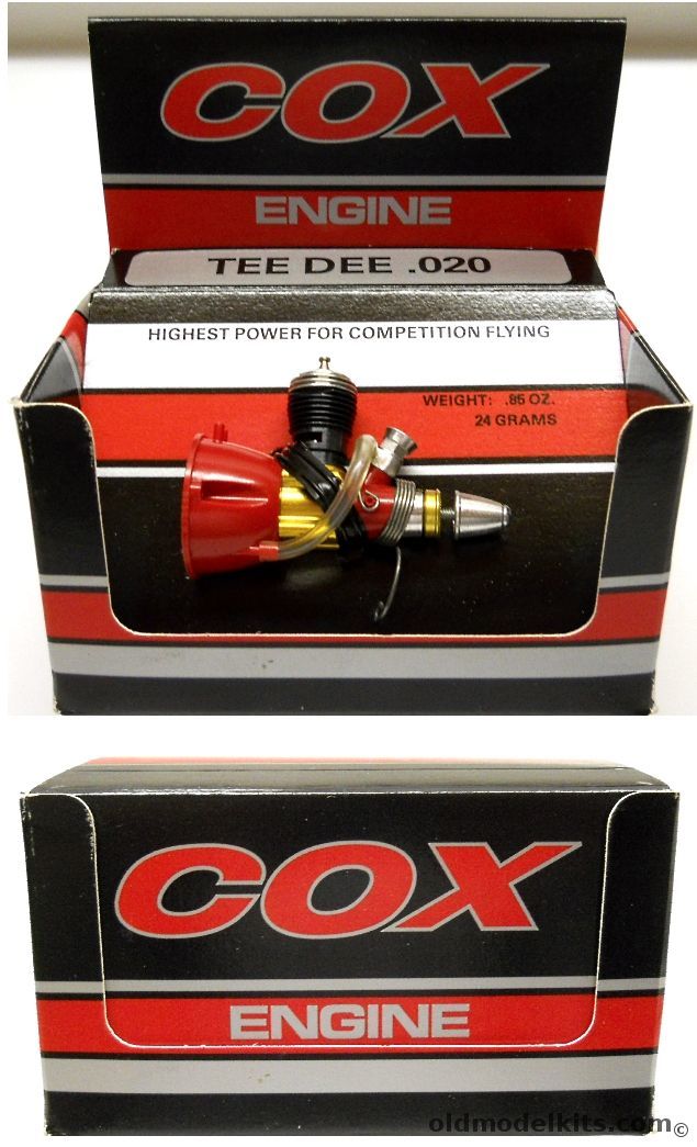 Cox Tee Dee .020 Gas Engine - Never Run And In The Original Box, 160 plastic model kit