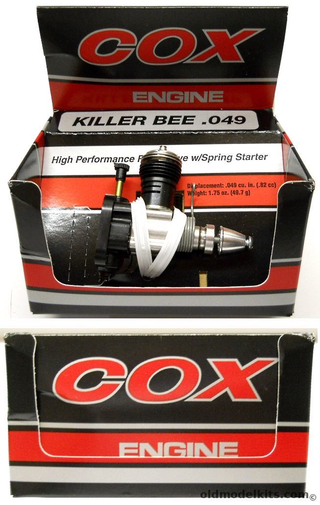 Cox Killer Bee .049 Gas Engine -Never Run And In The Original Box, 340 plastic model kit