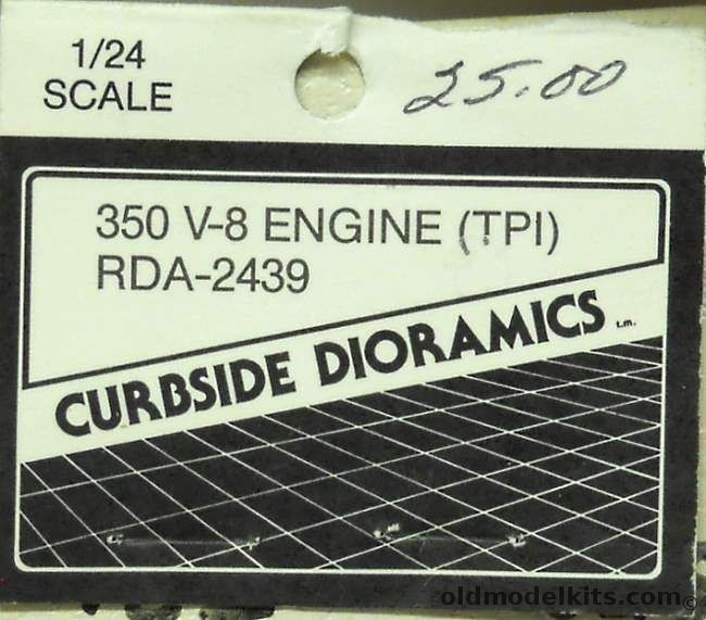 Curbside Dioramics 1/24 350 V-8 Engine (TPI), RDA-2439 plastic model kit