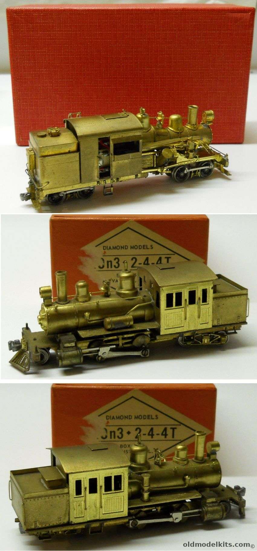 Diamond Models 1/87 2-4-4T Brass Locomotive HOn3 Narrow Gauge plastic model kit