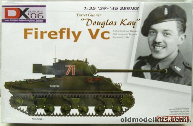 Dragon 1/35 Sherman Vc Firefly Douglas Kay  - 13th/18th Royal Hussars 27th Armoured Brigade Normandy 1944, 6323 plastic model kit