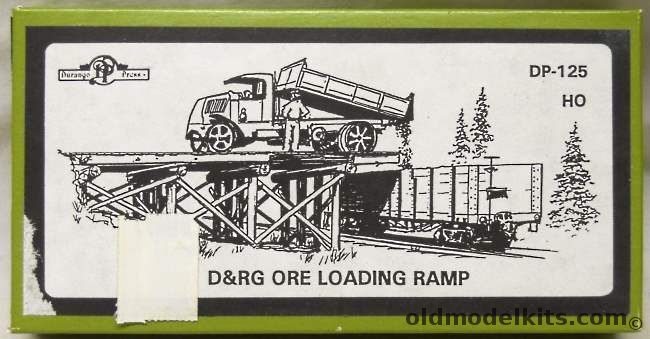 Durango Press 1/87 D&RG Ore Loading Ramp HOn3 Narrow Gauge - Craftsman Model, DP-125 plastic model kit