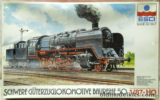 ESCI 1/87 Schwere Guterzuglokomotive Baureihe 50 Locomotive - HO Scale, 1002 plastic model kit