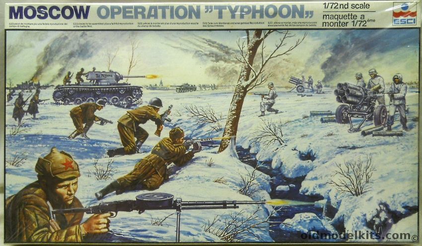 ESCI 1/72 Moscow Operation Typhoon Diorama, 2002 plastic model kit