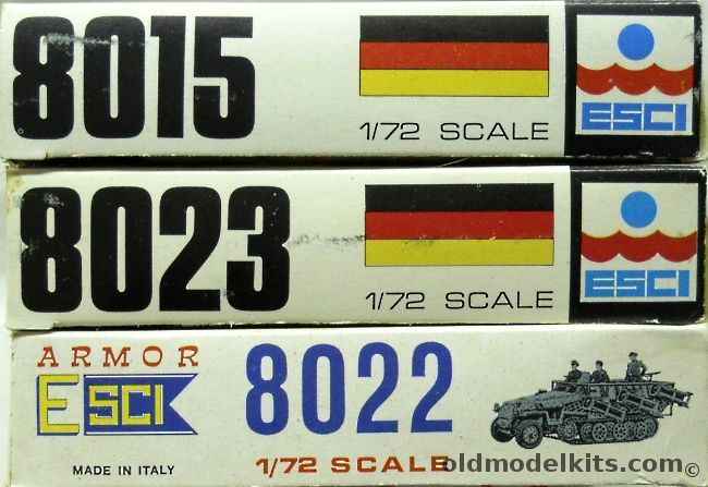 ESCI 1/72 THREE Sd.Kfz.11 3 Ton Half-Tracks / Panzer IV Ausf. G / THREE Hanomag Rocket Launchers Sd.Kfz. 251/1, 8015 plastic model kit
